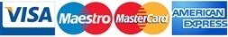 logo payment card visa maestro MasterCard American express